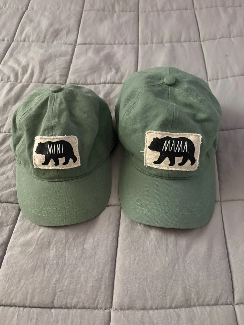 New without tags, Rae Dunn mama bear and mini hats set